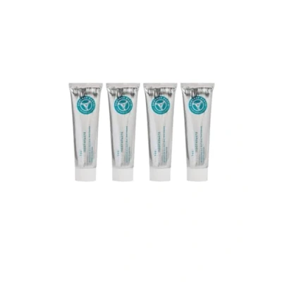 Image of Brother Earth Sustainable Toothpaste (4 Pack) with 1450 PPM Fluoride Natural Whitening Hydroxyapatite Vegan Infinitely Recyclable Aluminium Tube 4 x 100ml