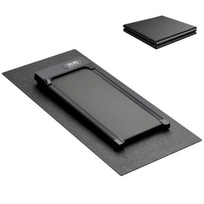 Image of HomeFitnessCode Exercise Mat for Treadmill, Upgrade Thickness 6mm Non Slip Texture 100% PVC Foam Yoga, Treadmills, Bikes, Rowers and Cross Trainers