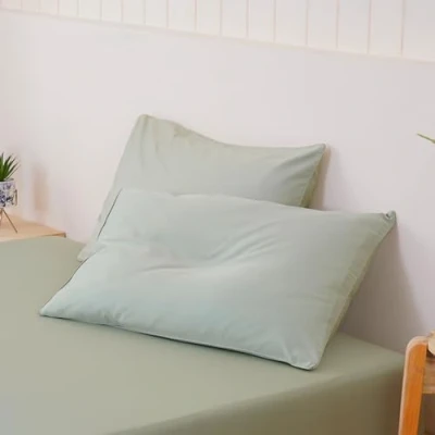 Image of Sheet Story 100% Cotton Pillow Cases 2 Pack 50x75cm Size, 400 Thread Count Sage Pillowcases Classic, Soft and Silky With Extra Deep Inner Flap For Snug Fit