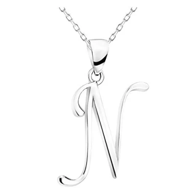 Image of SOFIA MILANI Women&#039;s Necklace 925 Silver N Letter Pendant 50355