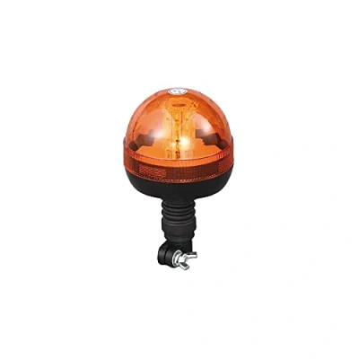 Image of Maypole 12/24V 40x3W LED Amber Flashing Warning Beacon Flexi DIN Pole for Vans, Tractors, Recovery Vehicles, Forklifts
