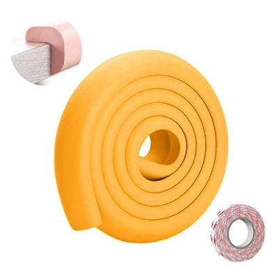 Image of SONARIN Baby Safety Edge &amp; Corner Guards,2M/6.6ft Protectors Furniture Table L Shape with Strong Adhesive Tape,Colorful Child Protection(Orange)