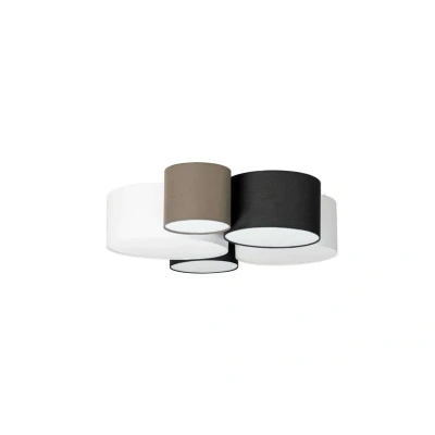 Image of Lindby Lettie textile ceiling light, 5 bulb