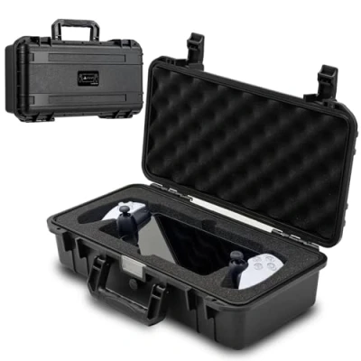Image of Luck&amp;Link Carrying Case for PlayStation Portal, Hard Professional Waterproof PS Portal Arrying PS5 Remote Player, Controllers, Folding Keyboard &amp; Other AC Charg Accessories, Black,