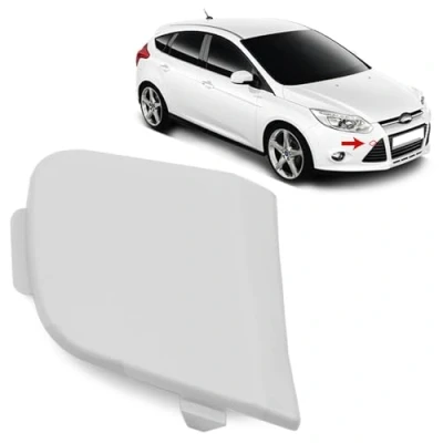 Image of ROBUST Front Bumper Tow Towing Hook Eye Cover Primed for Ford Focus III Mk3 1702946 BM51 17A989 ABXWAA