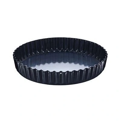 Image of lakeland Diamond Blue Loose Based 20cm Tart &amp; Quiche Tin Fluted Edge Non Stick Coating