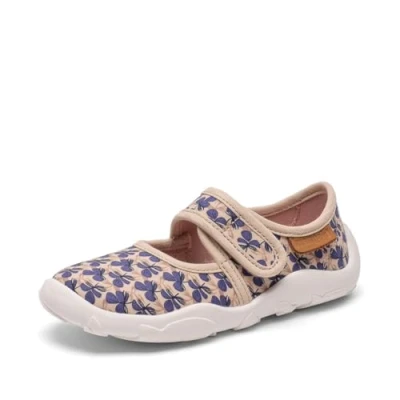 Image of Bisgaard Maddy Ankle strap ballet pumps for kids, Size: 035, Purple shoes