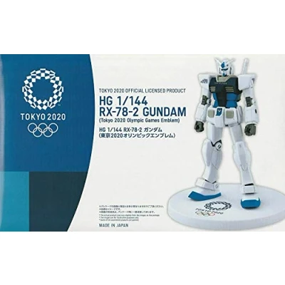 Image of BANDAI Tokyo 2020 Olympics RX 78 2 Gundam HG 1/144 Figure Model Kit