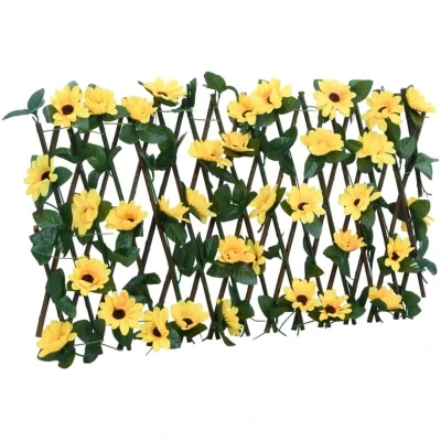 Image of vidaXL Artificial Ivy Trellis Expandable 5 pcs Yellow 180x20 cm