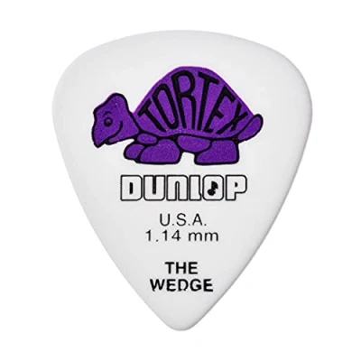 Image of Jim Dunlop 424P1.14 Tortex Wedge Guitar Pick (Pack of 12)