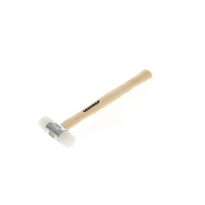 Image of GEDORE Nylon Hammer with wooden handle, Leather hammer, Dia. 27 mm, ash wood Tool, Forged, 225 E