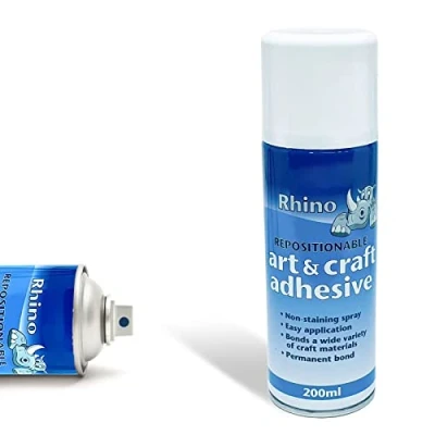 Image of Spray Adhesive Heavy Duty Multipurpose Glue Repositionable Ideal for Art &amp; Craft School Projects, Display Boards 200ml