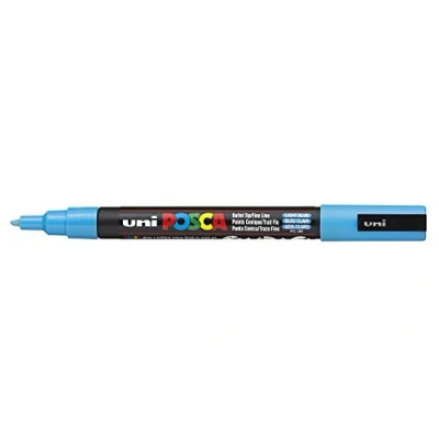 Image of Posca UNI BALL MARKER PEN PC 3M LIGHT BLUE SINGLE