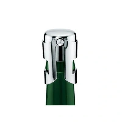 Image of Leopold Vienna LV00320 Champagne Stopper, Stainless Steel, Silver, 12 x 17.5 0.6 cm