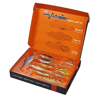 Image of Berkley Limited Edition Pulse Realistic Gift Box, Fishing Hook, Soft Lures, PredatorFishing, Zander, Unisex, assorted, Varied