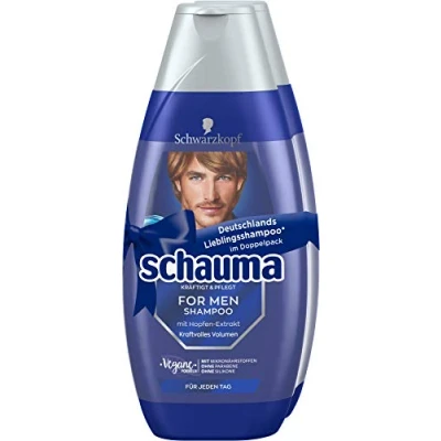 Image of Schwarzkopf Foam Shampoo for Men Pack of 2 800 ml
