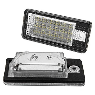 Image of License Number Plate Light 18 SMD LED Bulbs White Lamp with Canbus Error Free For Audi A3/S3/RS3,A4/S4/RS4,A5/S5,A6/RS6,A8/S8,Q7