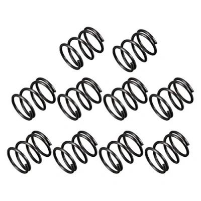 Image of sourcingmap Compression Spring 1.2mm Wire Dia , 13mm OD 15mm Free Length Steel Extension Spring,Black,10Pcs