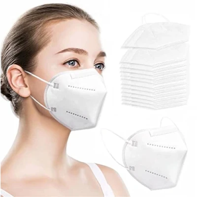 Image of Fusion Vibes FFP2 Face Mask, FFP2/KN95 Masks, 5 Layer Filter Disposable Mask Efficiency≥95% Protection Against PM2.5, Dust Cup, CE Certified Respirator (40)