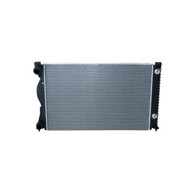 Image of 4F0121251AE, 4F0121251AR, 4F0121251R Engine radiator NRF 58234 Aluminium 677mm 448mm 32mm with seal ring Brazed cooling fins AUDI: A6 C6 Avant