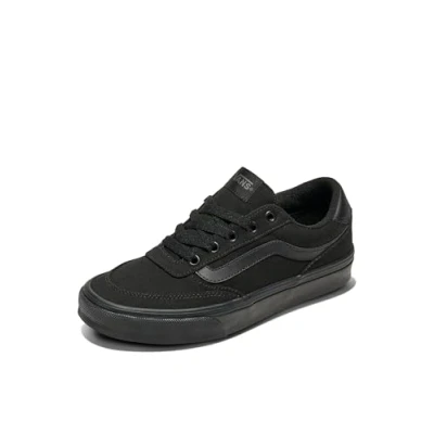 Image of Vans Women&#039;s Brooklyn Ls Sneaker, Canvas Black Black, 3 UK