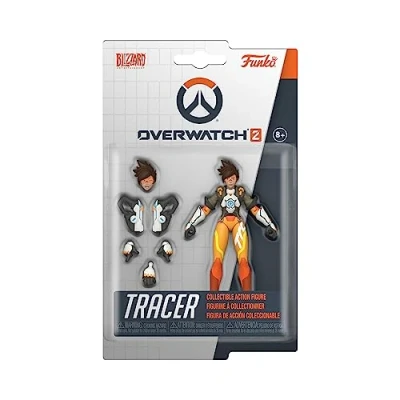 Image of Funko Action Figure: OW 2 Tracer 3.75&#039;&#039; Overwatch Collectable Toy Gift Idea Official Merchandise for Boys, Girls, Kids &amp; Adults Video Games Fans