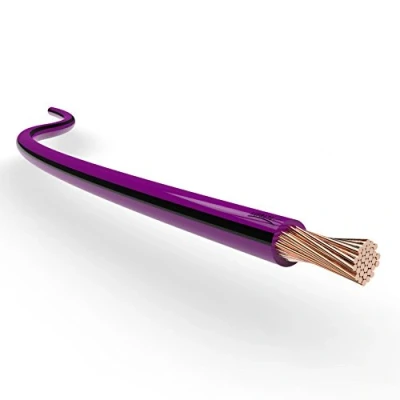 Image of Automotive Wire 0.75 mm² Thin Wall Cable length 5m or 10m choice: (10m metre (AWG 19/20) copper wire, violet black)