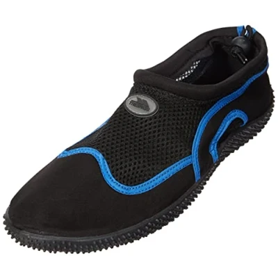 Image of Trespass Unisex Adults Paddle Water Shoes, Black (Black/Blue Bkb), 10 UK