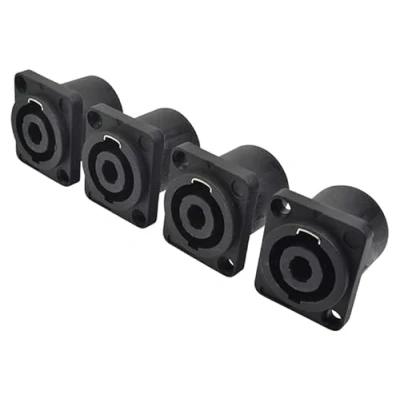 Image of Speakon Panel Socket Pack of 4 Solder Terminals