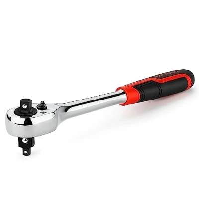 Image of MAXPOWER 3 in 1 Ratchet Handle, Multifunctional Wrench with 1/4&quot;, 3/8&quot; &amp; 1/2&quot; Square Drive, 72 Tooth Reversible Switch Design 250mm/10 Inch