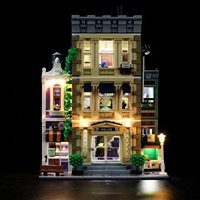 Image of YEABRICKS LED Light for Lego 10278 Creator Expert Police Station Building Blocks Model (Lego Set NOT Included)