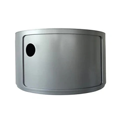 Image of Kartell 4953/SI Componibili Drawers by Anna Castelli Ferrieri, Pack of 1, Opaque Silver