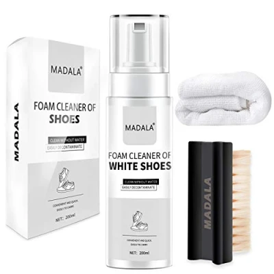 Image of Madala Shoe Cleaner Kit, 200 ml Sneaker Cleaner, Cleaning Sneakers Kit for Leather Shoe, Whites Shoes, Nubuck Sneakers, Tennis Suede