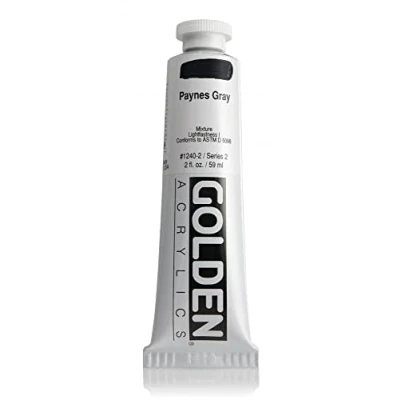 Image of Golden Heavy Body Acrylic Colour 60ml Tubes Paynes Gray