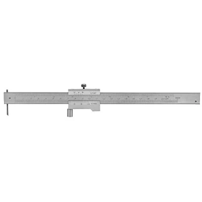 Image of Vernier Caliper, Stainless Steel 2 Units Parallel Marking Gauge Caliper Measuring Tool Scribe with Carbide Needle, for Measurement of Machining Processes(0 200MM)