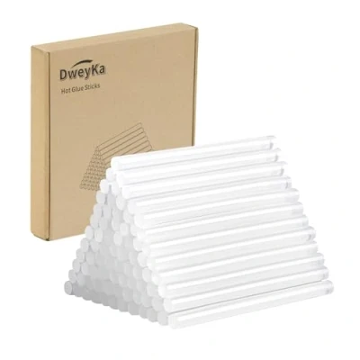 Image of Dweyka 220 Pack Hot Glue Sticks, 7mm x 100mm Melt Gun Perfect for DIY Craft Projects and Sealing (220 Pack, 100mm)