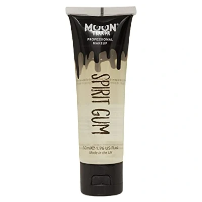 Image of Pro FX Spirit Gum by Moon Terror 50ml SFX Make up for Halloween, Glue Adhesive Fix, Body Prosthetics Glitter Jewels Hair Wigs Special Effects