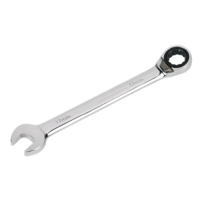 Image of Sealey Premier Reversible Ratchet Combination Spanner 17mm