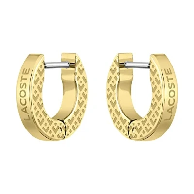 Image of Lacoste Men&#039;s L&#039;ESSENTIEL Collection Hinge Earrings Embellished with petit piqué pattern 2040126