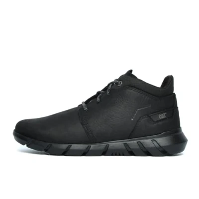 Image of CAT HENDON FLEECE MID BLACK NOIR LACE UP LIGHTWEIGHT MENS SYNTHETIC BOOTS (UK Footwear Size System, Adult, Men, Numeric, Medium, 10)