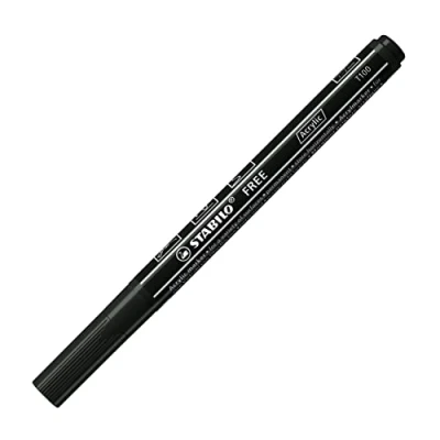 Image of Acrylic Marker STABILO Free T100 1 2mm Bullet Tip Black, 691/746