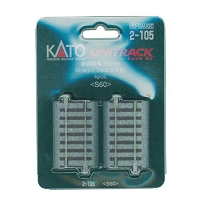 Image of Kato 2 105 Unitrack (S60) Straight Track 60mm 4pcs