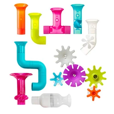 Image of Boon Pipes Cogs Tubes Baby Bath Toy Bundle Accessories for Babies and Toddlers Multicoloured Toddler Toys Boys Girls Suitable 1, 2, 3 &amp; 4 Year Olds, Multi Colour