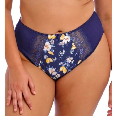 Image of Elomi Women&#039;s Morgan Leg High Waist Brief Bikini Style Underwear, Sicilia, 3XL Plus