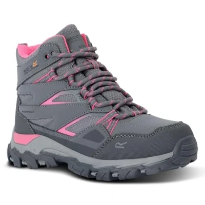 Image of Regatta Kids&#039; Holcombe Iii Walking Boots Steel Tulip, Size: UK Infant 13
