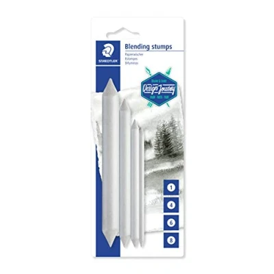 Image of STAEDTLER 5426 S BK4 Design Journey Paper Blending Stumps (Pack of 4 in Assorted Sizes)
