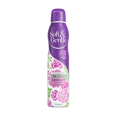 Image of Soft &amp; Gentle Rose Fever Anti Perspirant Deodorant Spray 250ml