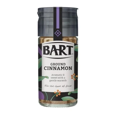 Image of BART Ground Cinnamon Jars Sweet &amp; Warming, Ideal for Cakes Biscuits Vegan Gluten Free (6x39g Bulk Buy Set)