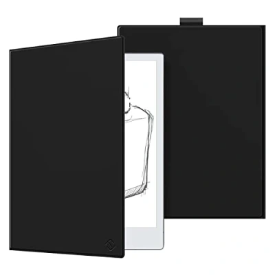 Image of FINTIE Slim Case for Remarkable 2 Digital Paper Tablet 10.3 inch (2020 Released) Premium PU Leather Lightweight Book Folio Cover with Pen Holder, Not Fit 1, Black