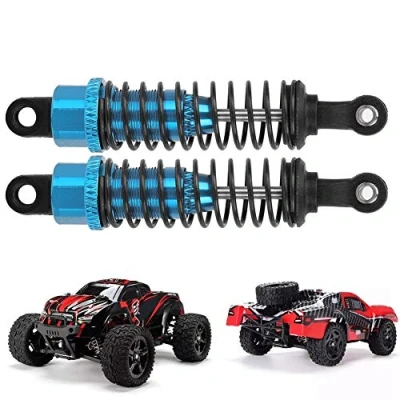 Image of Drfeify RC Car Shock Damper, 2 pcs 1/16 Metal Absorber 70mm Blue
